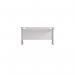 Jemini Rectangular Cantilever Desk 1200x600x730mm White/Silver KF806233 KF806233