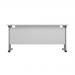 Jemini Rectangular Cantilever Desk 1200x600x730mm White/Silver KF806233 KF806233