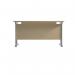 Jemini Rectangular Cantilever Desk 1200x600x730mm MapleSilver KF806240 KF806240