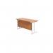 Jemini Rectangular Cantilever Desk 1200x600x730mm Beech/White KF806264 KF806264