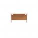 Jemini Rectangular Cantilever Desk 1200x600x730mm Beech/White KF806264 KF806264