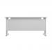 Jemini Rectangular Cantilever Desk 1200x600x730mm White/White KF806295 KF806295