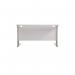 Jemini Rectangular Cantilever Desk 1200x800x730mm White/Silver KF806837 KF806837