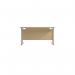 Jemini Rectangular Cantilever Desk 1200x800x730mm MapleSilver KF806844 KF806844