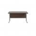 Jemini Rectangular Cantilever Desk 1200x800x730mm Dark WalnutSilver KF806851 KF806851