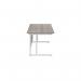 Jemini Rectangular Cantilever Desk 1200x800x730mm Grey Oak/White KF806875 KF806875