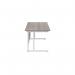 Jemini Rectangular Cantilever Desk 1200x800x730mm Grey OakWhite KF806875 KF806875