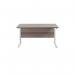 Jemini Rectangular Cantilever Desk 1200x800x730mm Grey OakWhite KF806875 KF806875