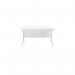 Jemini Rectangular Cantilever Desk 1200x800x730mm White/White KF806899 KF806899