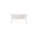 Jemini Rectangular Cantilever Desk 1200x800x730mm WhiteWhite KF806899 KF806899