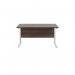 Jemini Rectangular Cantilever Desk 1200x800x730mm Dark Walnut/White KF806912 KF806912