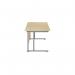 Jemini Rectangular Cantilever Desk 1400x800x730mm MapleSilver KF806967 KF806967