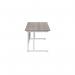 Jemini Rectangular Cantilever Desk 1400x800x730mm Grey OakWhite KF806998 KF806998