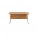 Jemini Rectangular Cantilever Desk 1400x800x730mm Nova Oak/White KF807001 KF807001