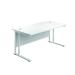 Jemini Rectangular Cantilever Desk 1400x800x730mm White/White KF807018