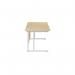 Jemini Rectangular Cantilever Desk 1400x800x730mm MapleWhite KF807025 KF807025