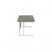 Jemini Rectangular Cantilever Desk 1400x800 Dark Walnut/White KF807032 KF807032