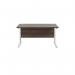 Jemini Rectangular Cantilever Desk 1400x800 Dark Walnut/White KF807032 KF807032