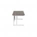 Jemini Rectangular Cantilever Desk 1400x800 Dark WalnutWhite KF807032 KF807032