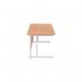 Jemini Rectangular Cantilever Desk 1600x800x730mm Beech/White KF807100 KF807100