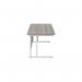 Jemini Rectangular Cantilever Desk 1600x800x730mm Grey OakWhite KF807117 KF807117