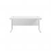 Jemini Rectangular Cantilever Desk 1600x800x730mm White/White KF807131 KF807131