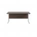 Jemini Rectangular Cantilever Desk1600x800x730mm Dark Walnut/White KF807155 KF807155