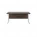 Jemini Rectangular Cantilever Desk1600x800x730mm Dark WalnutWhite KF807155 KF807155