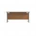 Jemini Rectangular Cantilever Desk 1800x800x730mm Nova OakSilver KF807186 KF807186