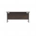 Jemini Rectangular Cantilever Desk1800x800x730mm Dark Walnut/Silver KF807216 KF807216