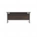 Jemini Rectangular Cantilever Desk1800x800x730mm Dark WalnutSilver KF807216 KF807216