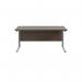 Jemini Rectangular Cantilever Desk1800x800x730mm Dark WalnutSilver KF807216 KF807216