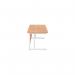 Jemini Rectangular Cantilever Desk 1800x800x730mm BeechWhite KF807223 KF807223