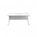 Jemini Rectangular Cantilever Desk 1800x800x730mm White/White KF807254 KF807254