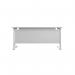 Jemini Rectangular Cantilever Desk 1800x800x730mm WhiteWhite KF807254 KF807254
