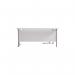 Jemini Radial Left Hand Cantilever Desk 1600x1200x730mm WhiteSilver KF807551 KF807551