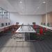 Jemini Radial Left Hand Cantilever Desk 1600x1200x730mm WhiteSilver KF807551 KF807551