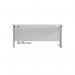 Jemini Radial Right Hand Cantilever Desk 1600x1200x730mm White/Silver KF807612 KF807612