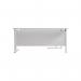 Jemini Radial Left Hand Cantilever Desk 1600x1200x730mm White/White KF807674 KF807674