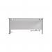 Jemini Radial Left Hand Cantilever Desk 1800x1200x730mm White/Silver KF807797 KF807797