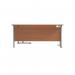 Jemini Radial Right Hand Cantilever Desk 1800x1200x730mm BeechSilver KF807827 KF807827