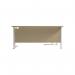 Jemini Radial Left Hand Cantilever Desk 1800x1200x730mm MapleWhite KF807926 KF807926
