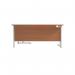 Jemini Radial Right Hand Cantilever Desk 1800x1200x730mm BeechWhite KF807940 KF807940