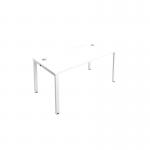 Jemini 1 Person Bench Desk 1200x800x730mm White/White KF808510 KF808510