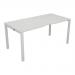 Jemini 1 Person Bench Desk 1200x800x730mm White/White KF808510 KF808510