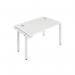 Jemini 1 Person Extension Bench Desk 1200x800x730mm White/White KF808572 KF808572