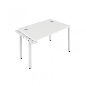 VOW Jemini 1 Person Extension Bench Desk 1200x800x730mm WhiteWhite KF808572 KF808572