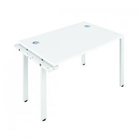 Jemini 1 Person Extension Bench Desk 1200x800x730mm White/White KF808572 KF808572