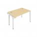 Jemini 1 Person Extension Bench Desk 1200x800x730mm MapleWhite KF808589 KF808589