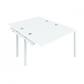 Jemini 2 Person Extension Bench Desk 1200x1600x730mm White/White KF808633 KF808633